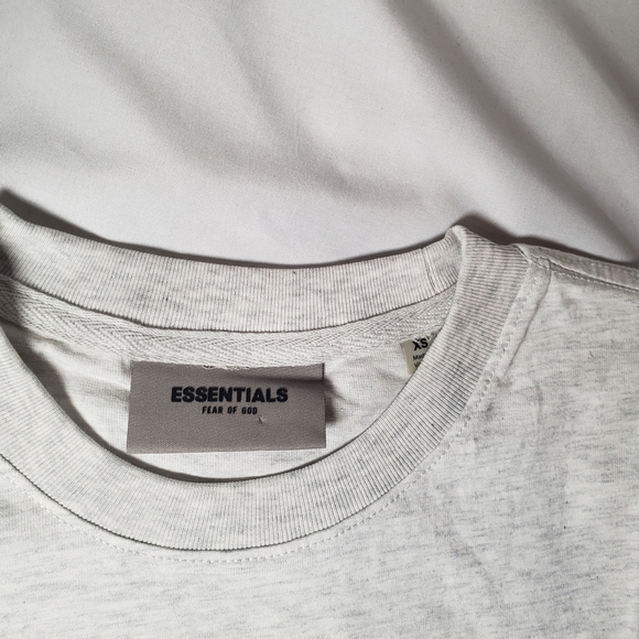 Fear of God Light Gray Short Sleeve Tee - Picture 2 of 6